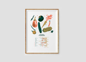 Affiche Calendrier de plantations de légumes